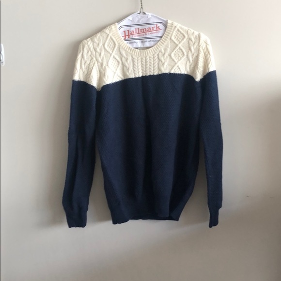 Madewell Sweaters - Madewell white and navy sweater